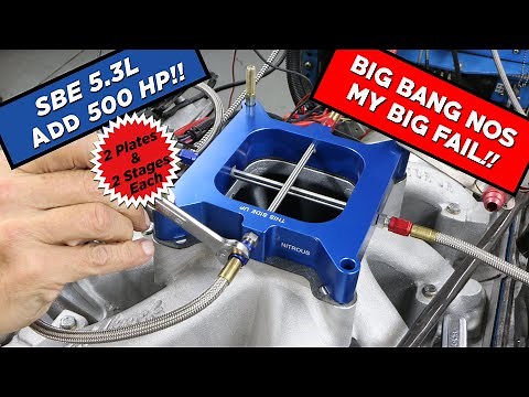 BIG BANG NITROUS 5.3L! WILL IT SURVIVE 3 KITS? CHEAP, SBE JUNKYARD LS WITH ALL THE NITROUS!