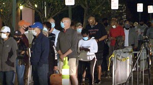 ‘We know what’s at stake here’: Long lines, but patient voters to start day two of early voting in Cobb