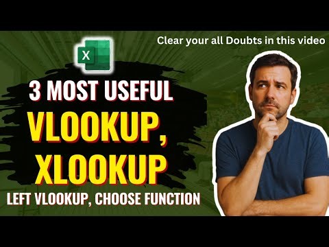 3 Most Useful Formula | Xlookup, Vlookup, Left Vlookup | Excel Lookups जो हर Job में पूछे जाते हैं!