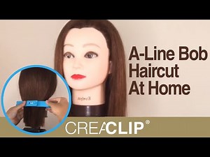 A-Line Bob Haircut At Home - Original CreaClip Bangs Hair Cutting Tool