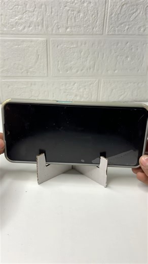 Cardboard phone stand craft #shorts #papercrafts #paperart ￼