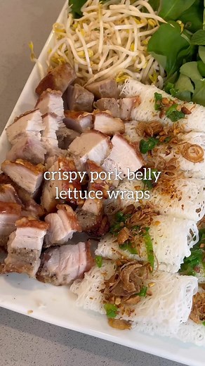 Delicious Crispy Pork Belly Lettuce Wraps Recipe
