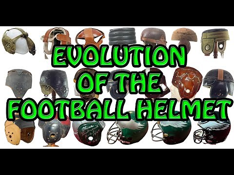 Evolution of the Football Helmet from 1894 to 2000 #FootballHistory