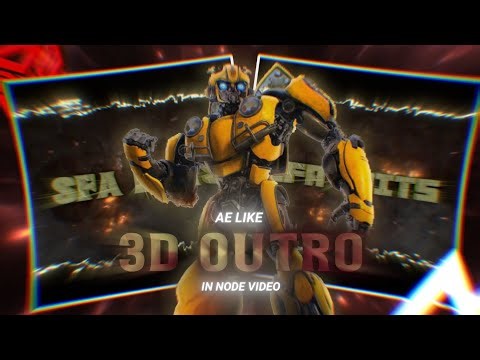 Ae like 3d outro in node video (+ preset) #premium #nodevideotutorial