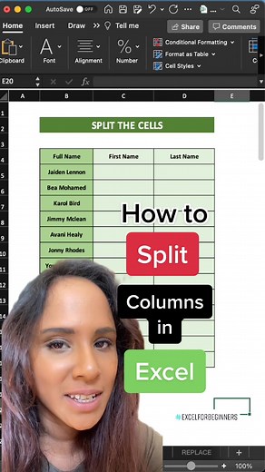 Excel for Beginners: Split Columns in Excel Quickly! (2 Methods)