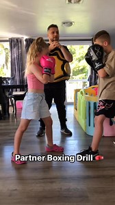 Partner Boxing Drill 🥊 #boxing #boxingtraining #boxingdrills #KidsBoxing #siblings #viralreelsシ #facebookreelsviral #viralvideoシ #trendingreel #fypシ゚ #foryoupage #brotherandsister #raisingchampions #combatsports | Adam Ibrahim Boxing