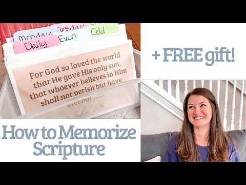 How to Memorize Scripture the EASY way | Scripture Memory System