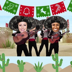 58M views · 117K reactions | Shake those maracas & celebrate the Navidad when you stick your face in this holiday classic! Fiesta with up to 5 friends & family today!  | JibJab | Facebook