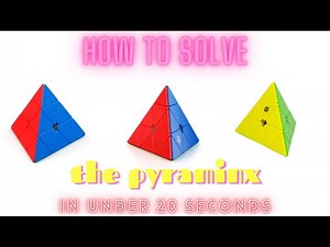 How to solve the pyraminx in under 20 seconds