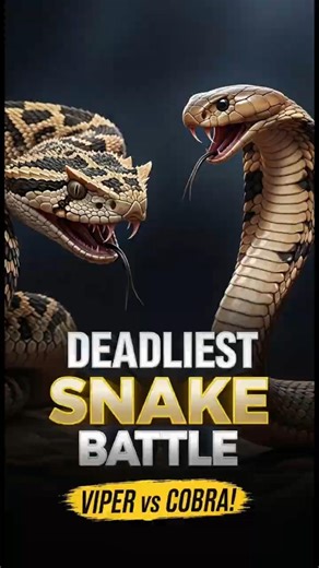 Spider Viper vs King Cobra 😱 | Deadliest Snake Battle#facts #dangerousanimals