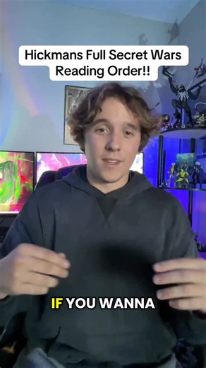 Speckler on Instagram: "Here’s the full Johnathan Hickman Secret Wars reading order to prep for Avengers: Doomsday & Secret Wars!! SAVE THIS POST!! ------------------------ FULL READING ORDER: Fantastic Four 570–588 FF (Future Foundation) 1–12 Fantastic Four 601–611 Avengers 1–17 New Avengers 1–8 Infinity 1 Avengers 18 New Avengers 9 Infinity 2 Avengers 19 New Avengers 10 Infinity 3 Avengers 20 Infinity 4 Avengers 21 New Avengers 11 Infinity 5 Avengers 22–23 Infinity 6 New Avengers 12 Avengers 2