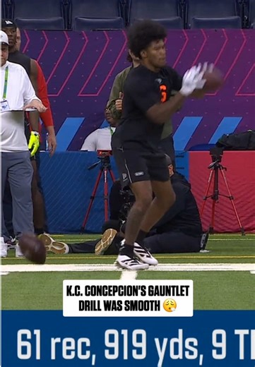 NFL Combine Highlights: KC Concepcion's Impressive Step