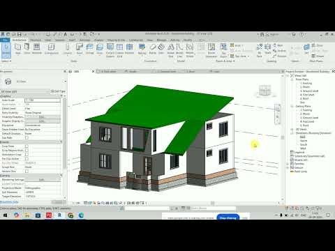 How to create basic Roof in Residential Building | Revit Tutorials in Hindi