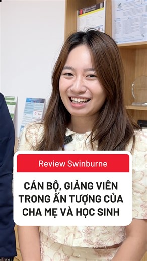 🥰 “The staff and lecturers at Swinburne are incredibly friendly, dedicated, and professional.” From the very first visit, parents and students feel the warmth and support from Swinburne’s team. Beyond expertise, they’re trusted companions, always ready to listen, guide, and walk alongside every student’s journey. Join the Swinburne Experience Day on July 13 to experience it for yourself! Details in the comment 👇🤩 | Swinburne Vietnam
