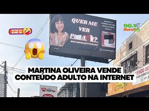 Influenciadora do OnlyFans Martinha Oliveira espalha Outdoor pela cidade: “Quer me ver pelada"?