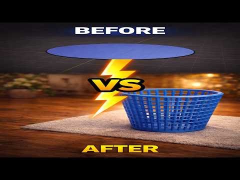 How to model an Basket in Blender from a Circle | Absolute Beginner Tutorial.