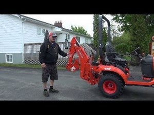 How To Remove The Back Hoe On A Kubota BX23S
