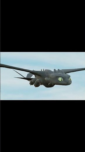Toothless Flying Test Fan Animation in Blender (Rendered with Eevee) | Blender 3.4