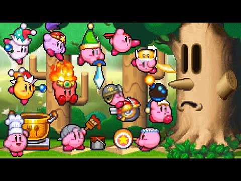 Kirby Super Star Ultra - All Copy Abilities Vs Whispy Woods
