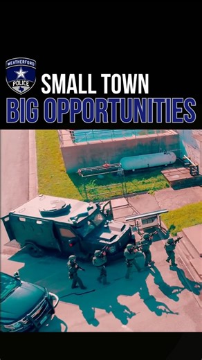 policeapp.com/Weatherford-TX-Police-Department/1189/ In Weatherford, you are not just another number or another badge on a roster. You are someone the community knows, trusts, and relies on. The work you do here has a real and visible impact, from the relationships you build to the difference you make every day. If you are looking for a place where your role truly matters, Weatherford PD offers the opportunity to serve with purpose. We know your career is more than a job. It is an opportunity to
