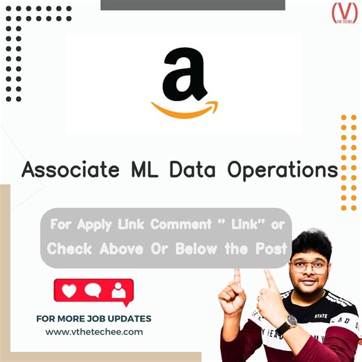 Associate ML Data Operations at Amazon – Hyderabad | Apply 2026 - V The Techee Jobs