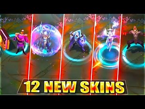 12 NEW SKINS - Dawnbringer Karma Nidalee Soraka, Nightbringer Lee Vlad Soraka, Sugar Rush, Hextech
