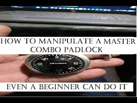 Cracking a Master Combination lock for beginners. Easy way to do it.