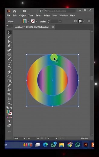 "Mesmerizing Rainbow Spiral Effect in Illustrator |