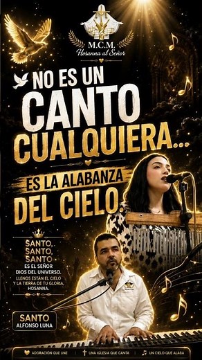 🙏 SANTO - Alfonso Luna | No es un canto cualquiera, es la alabanza del cielo ✨🎶
