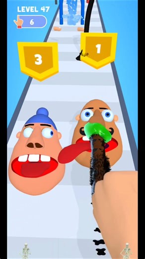Long Dirty Finger Run Game Level 47 #shorts #youtubeshorts #gaming#fingerrun3d