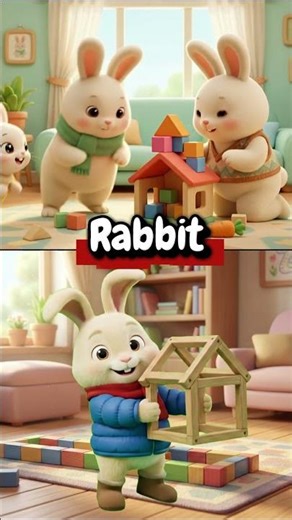 Q R S T Animal Family Song | Daddy Mommy Baby Quail Rabbit Snake Tiger Love Fun