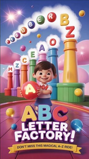 ABC Letter Factory | Learn ABC Letters With Colorful Balls | #kids #shorts #abcteaching