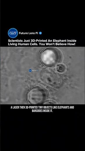 Scientists 3D Print Microstructures Inside Living Cells for the First Time #3dprinting #tech #shorts