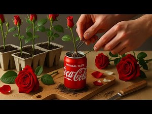 How to propagate roses with coca cola: unique, simple and effective