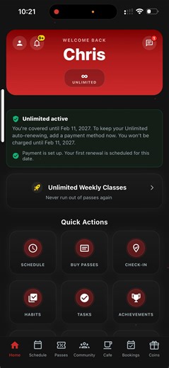 Publishing full week of classes