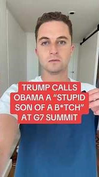 Trump Calls Obama WHAT?! 😳 #Trump #Obama #Politics