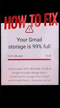 How to Fix Google Storage Message