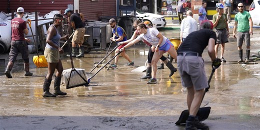 With masks and gloves ready, Vt. flood volunteers show up in force