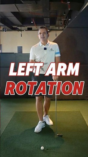 Control Your Clubface With Left Arm Rotation (Timing Matters) #golf #golfswing #clubfacecontrol