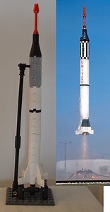 LEGO MOC-17248 Mercury Redstone with Launcher (Saturn V scale) (Space 2018)