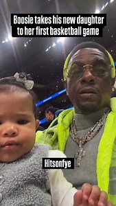 9K views · 156 reactions | Boosie loves the kids .. This was his new baby's first basketball game. #lilboosie #fatherdaughter #celebrityspotting | Hitsonfye Media | Facebook