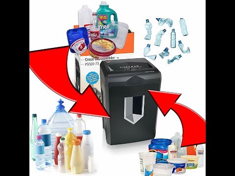 Can a Paper Shredder shred Plastic Waste? My Tests for Plastic Recycling @ Home S1E1