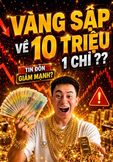 Vàng sập về 10 triệu ?? #giavang #giavanghomnay #vang9999 #minhnghiathien #muaban