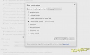 Clearing Your Google Chrome Browsing Data