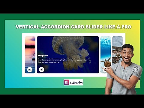 How to Create a Vertical Accordion Card Slider Like a Pro For FREE | Elementor Tutorial