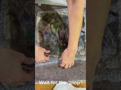 Wet Felting a Textured Fabric