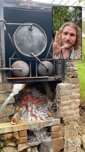 Alexander Howe 🐝 | Donkey Boiler 🔥💧Wood fire heated water taken to the next level!..(and then gravity fed down to the showers and tubs below) at Terra Khaya... | Instagram