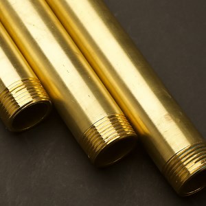 25mm (One Inch) Solid Brass threaded plumbing pipe set lengths