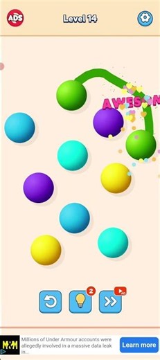 Connect Color Balls level 14