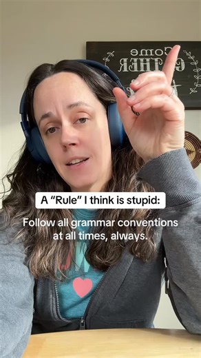 Carey Shell on Instagram: "Authors! What rules do you follow? What rules do you break? 🤪 Me, I like to bend grammar rules once in a while. Yes, proper grammar is important, but sometimes the rules get in the way of great writing. When you’ve studied grammar and language as long as I have, you start to learn the nuances and fun loop holes. #authorlife #actionadventure #grammar #writingabook"